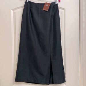 NWT REI Maxi Skirt Womens 6 academia collegiate High waisted Tencel Black office